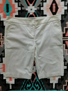Bermuda chino Tibi tinta unita bianco casual kaki - taglia 4 - Foto 1 di 3
