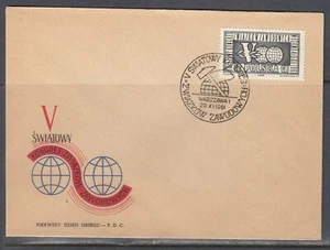 Polonia Scott 1020 FDC - 5o Congreso Sindical Mundial - Imagen 1 de 1