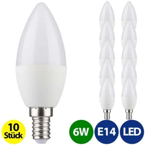 E14 LED Kerze 6W 10 St. Sparset Lampe Licht Warmweiß Neutralweiß Kaltweiß - Bild 1 von 5