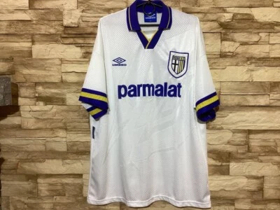 PARMA 1993 1994 1995 Home Football Shirt Soccer Jersey Umbro Sz XL - Image 1 of 4