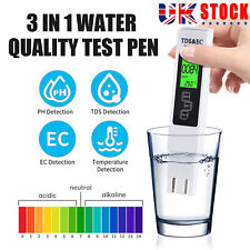 Digital Tester TDS EC PPM Meter Water Purity Hydroponics Water Quality Test Pen