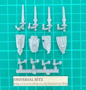 Guardia de Tumba Espadas Escudos Brazos x 4 E Guardias Warhammer Deathrattle I5 E - Imagen 1 de 1