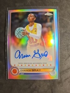 2022 Topps Chrome McDonalds All American Chance Gray Autograph Auto #CA-CG