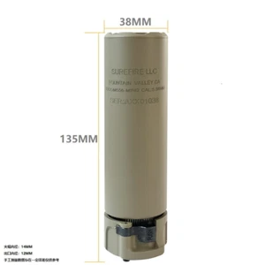 Airsoft Bay 14mm SOCOM556-MINI2 Suppressor -14mm CCW Dark Earth Tan - Bild 1 von 8