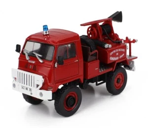 MODELLINO CAMION STATICO HACHETTE RENAULT SUPER CASTOR VIGILI FUOCO 1976 1:43 - Foto 1 di 3