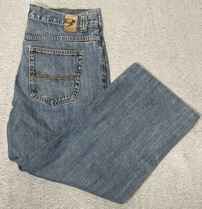 Vintage Y2K Anchor Blue Easy Fit Baggy Skater Denim Jeans Men Size 34x34 HEMMED - Picture 1 of 11