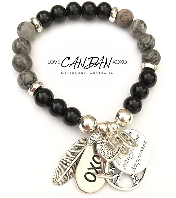 Pulsera 50 cumpleaños Xoxo Angel copa de vino cóctel ángel de la guarda regalo Foto 1 de 2