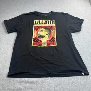 Damian Lillard Majestic Shirt Men 2XL Black NBA Portland Blazer Basketball Sport - Picture 1 of 7