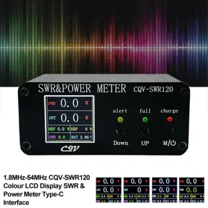 CQV-SWR120 120W SWR & Power Standing Wave Meter 240*240 LCD Display FM-AM-SSB # - Zdjęcie 1 z 14