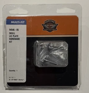 OEM HARLEY-DAVIDSON SKULL LICENCE PLATE HARDWARE Willie G. Skull 94546-05 - Picture 1 of 3