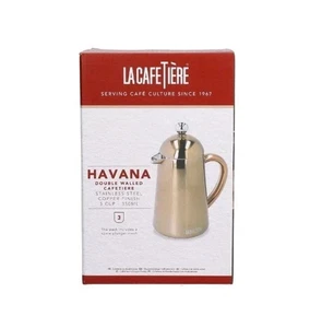 la caffettiera havana caffettiera doppia parete acciaio inox finitura rame - Foto 1 di 3