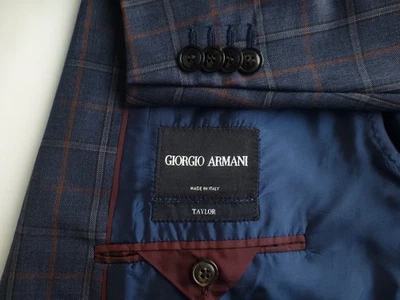 Giorgio Armani Blazer 58L/48L Plaid Black Label Excellent Condition Jacket Sport - Image 1 of 4