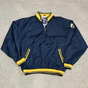 VTG 90s Pro Player NFL Experience Pull Over Quarter Zip Jacket Sz M - Picture 1 of 10