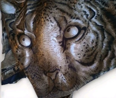 Bufanda Para Mujer Guepardo Leopardo Gato León Tigre Animal Retro Mod De Colección Metálico Satinado Foto 1 de 4