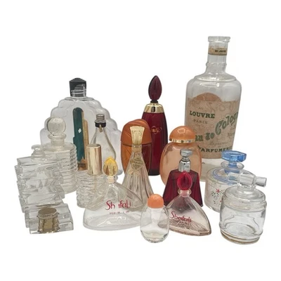 Lot 16 Vintage Perfume Fragrance Bottles Empty - Image 1 of 4