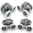 Set of 4 New Oval Butterfly Twin Wheel 23mm Shower 23mm, Distance :27mm