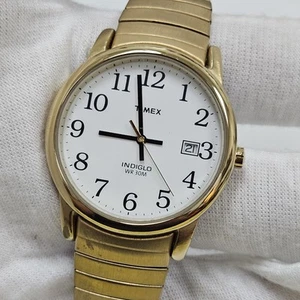 Men's TIMEX Classic Easy Reader Gold Tone Classic Watch, Flex Band Date - Picture 1 of 7