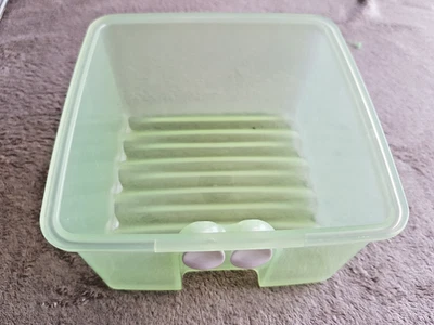 Tupperware: Prima Klima - Frischebox /Tupper Oase - ohne Deckel, grün transparen - Bild 1 von 2