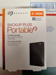 Seagate 5TB HDD Backup Plus Portable Hard Disk Drive Brand New Sealed - Afbeelding 1 van 2