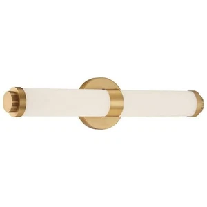 Access Lighting Aqua 4.5 in. Brushed Gold Vanity Light Bar with Opal Glass Shade - Picture 1 of 2