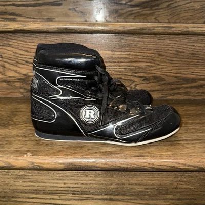 Ringside Boxing Mens Black High Top Shoes Size. 8 - Image 1 of 4
