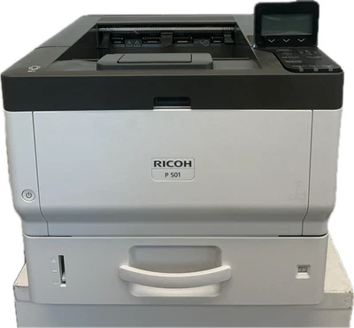 Ricoh P 501M Laser 45 ppm Monochrome MICR enabled Printer 46 pages only - Image 1 of 4