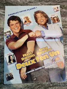 STUCK ON YOU Small French poster  2003  16x24” MATT DAMON GREG KINNEAR CHER - Picture 1 of 3