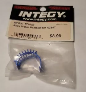 Disipador térmico de motor Integy azul anodizado aluminio Team Associated Rc18t T7600B - Imagen 1 de 1