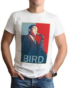 Charlie Parker T-Shirt Jazz Top Tee Vogel Saxophonist Retro Kunst Jazz Musik - Bild 1 von 2