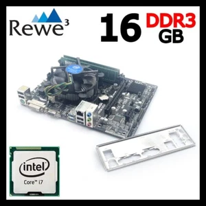 Kit Scheda Madre ASRock H81M-DGS + i7-4790 + RAM 16GB + Dissipatore + Mascherina - Bild 1 von 1