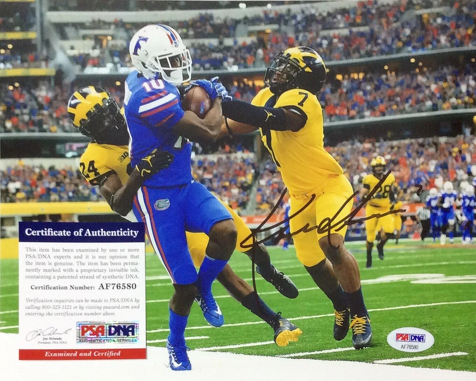 KHALEKE HUDSON SIGNED AUTOGRAPH MICHIGAN WOLVERINES 8X10 PHOTO PSA/DNA COA - Image 1 of 1