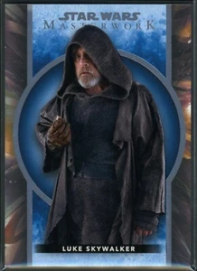 2022 Topps Star Wars Masterwork Base Blue Parallel 27 Luke Skywalker - Picture 1 of 2