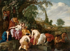 The Finding of Moses by Moyses van Wtenbrouck 75cm x 54.6cm Canvas Print - Picture 1 of 1