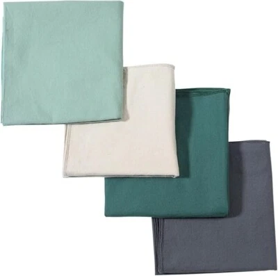 Cobertores de recepção unissex 100% algodão flanela bebê 30x30 polegadas (pacote com 4), um - Imagem 1 de 4