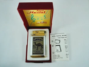 RARE VINTAGE CAMEL ROYAL MUSICAL GAS LIGHTER MR-500 - Picture 1 of 8