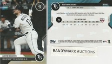 Austin Meadows TAMPA BAY RAYS 2020 TOPPS NOW MLB NETWORK TOP 100 MN45 SP 490