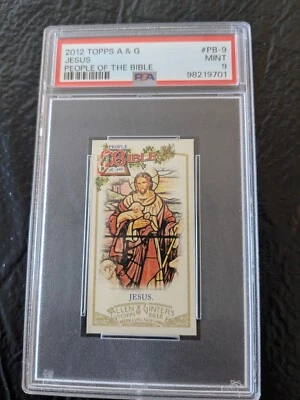 PSA 9 MINT MINT 2012 Allen and Ginter People Of The Bible Jesus Christ Mini RARE - Image 1 of 4