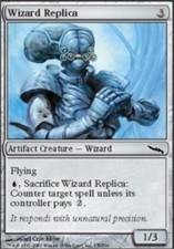 4x Wizard Replica MTG Mirrodin NM Magic Regular