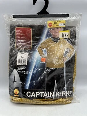 Rubie’s Star Trek Captain Kirk Costume Size 12-14 Large with Shirt & Pants - Image 1 of 4