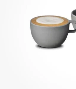 NEU im Karton | (1) NESPRESSO Barista Cappuccino Medium Kaffeetasse, grau Porzellan - Bild 1 von 3