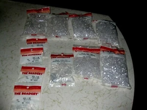LOT OF 11 THE BEADERY 300 Sunburst Beads PERLES Crystal Clear New In Package USA - Picture 1 of 2