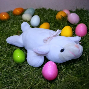 Softouch Toys Lee's Babies Lamb Plush Stuffed Animal White Pink W/ Tag Attached - Foto 1 di 10