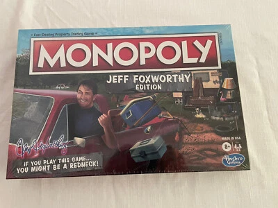 Monopoly Jeff Foxworthy Edition Board Game Redneck 2020 New! Factory Sealed - Image 1 of 4