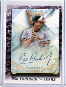 2021 Topps Cal Ripken Jr. Through The Years Re-Print Auto TTY-14 Baltimore - Picture 1 of 2
