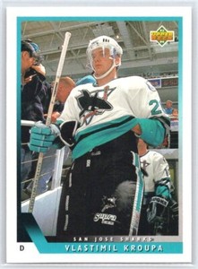 1993 Upper Deck Vlastimil Kroupa #437  RC Rookie   San Jose Sharks
