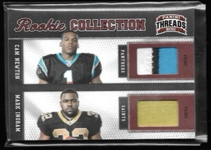 2011 Panini Threads Cam Newton Mark Ingram Rookie Collection /50 Dual Patch RC - Picture 1 of 2
