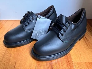 Red Wing 107 Oxford shoes, black leather, made in USA, brand new w/ box, size 7 - Picture 1 of 6