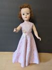 18" AMERICAN CHARACTER Sweet Sue In Pink Lace Gown Auburn Hair Blue Eyes Vtg. 