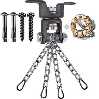 Boxsack Deckenhaken Schwerlast Schaukelhaken Lager 360 Schwenkbar Hängematte ... - Bild 1 von 4