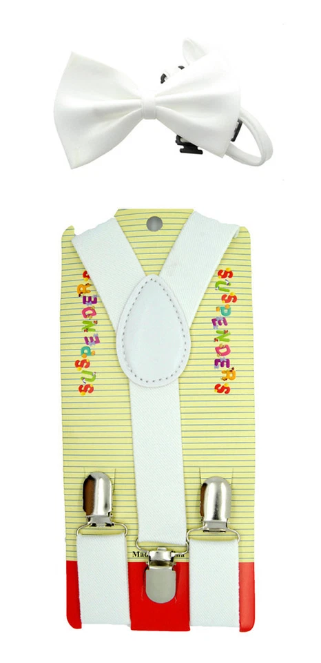 Boys & Girls Clip-on Y-Back Suspender & Bow tie Sets 5 Color - Image 1 of 1
